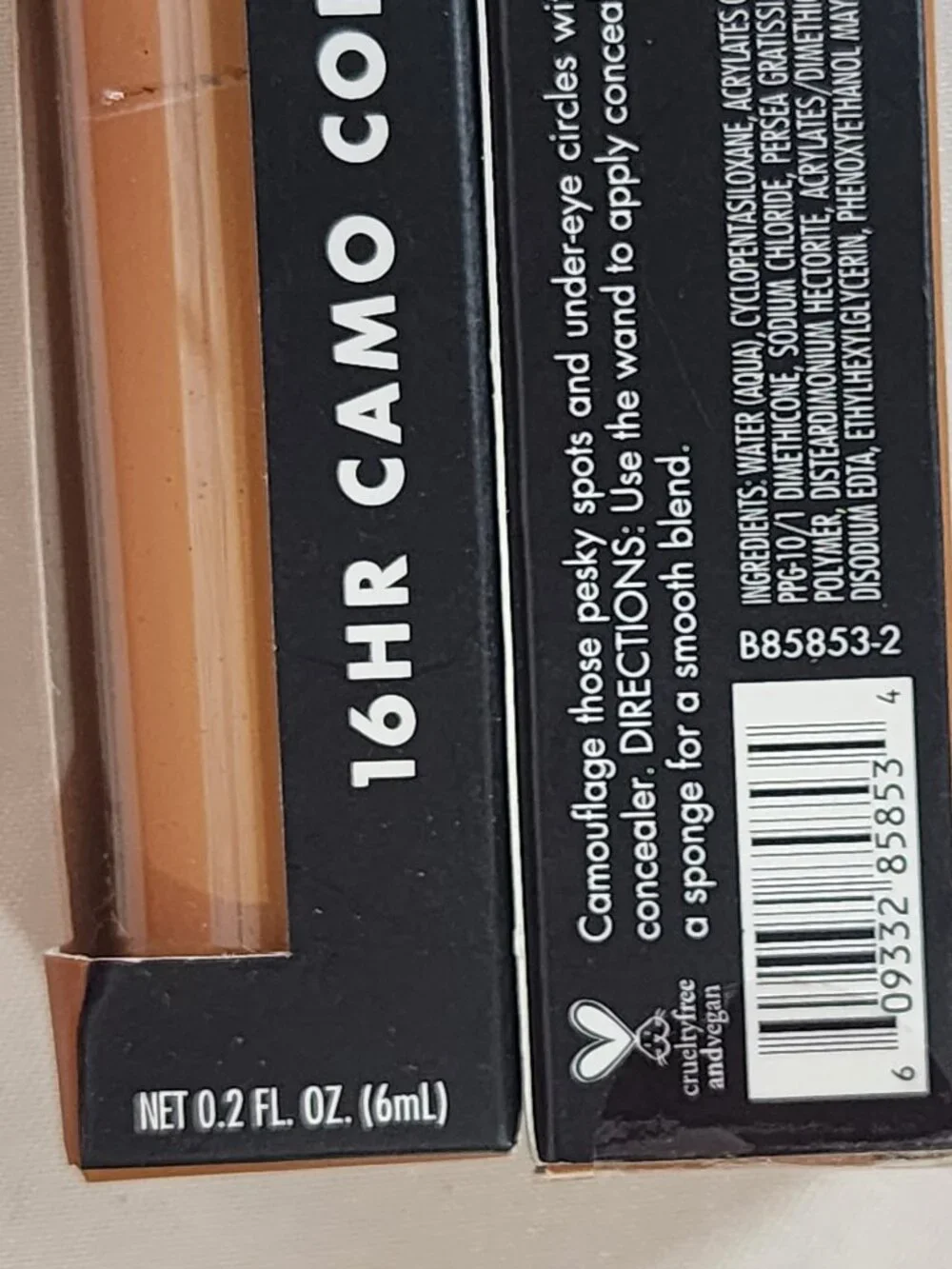 E.L.F. 16HR Camo Concealer .2fl oz. Full Coverage Matte Finish Deep Olive 2CT